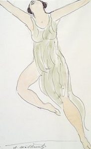 Isadora_Duncan by Abraham Walkowit